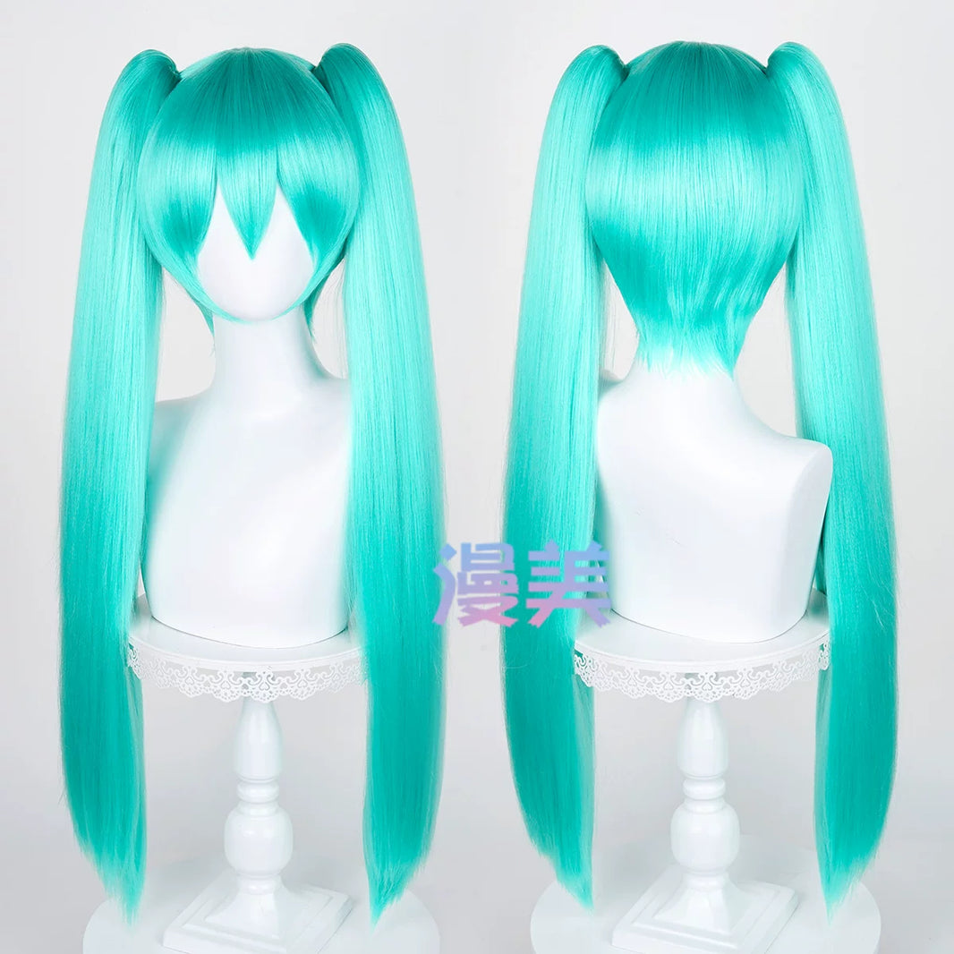 Manmei 80cm Thick Crimped Clip On Twin Ponytail Cosplay Hairpieces