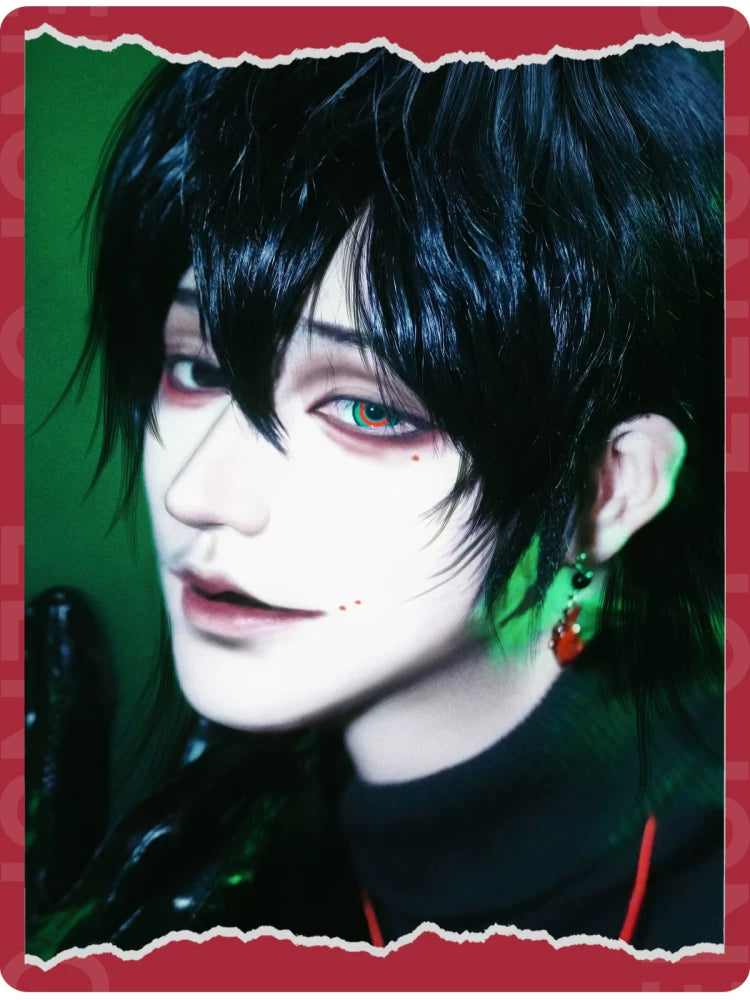 LENSPOP Head Seven Tales 1-Day Cosplay Contact Lenses | Black Green
