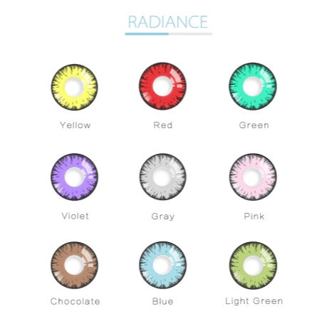 Fancy Look Radiance 1-Year Anime Doll Eye Cosplay Contact Lenses – Vibrant Series