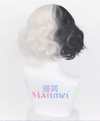 Manmei Wigs: Cruella: Cruella De Vil Cosplay Wigs Authentic Manmei Brand Anime Game