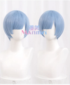 Manmei Wigs: Re:Zero − Starting Life in Another World: Emilia Ram Rem Cosplay Wigs Authentic Manmei Brand Anime Game