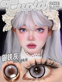 CUPID x RISAKO Gray Daily Disposable Cosplay Contact Lenses
