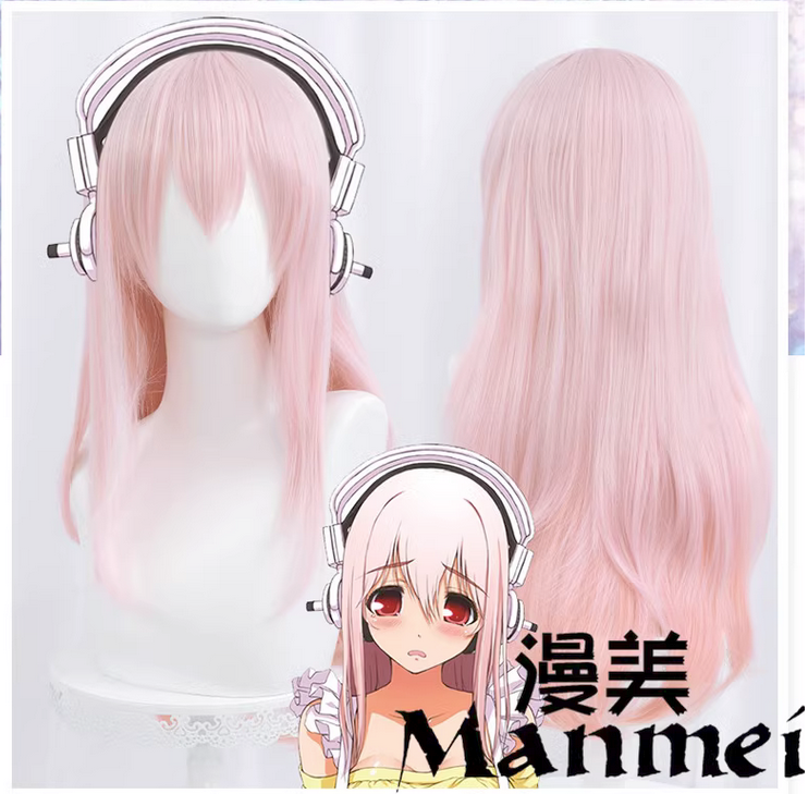 Manmei Wigs: Super Sonico: Sonico Cosplay Wigs Authentic Manmei Brand Anime Game