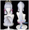 Manmei Wigs: Genshin Impact Ayaka Kamisato Frostflake Heron Cosplay Wigs (Authentic)