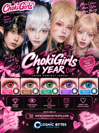 Choki Girls 1-Year Korean Anime Doll Eye Cosplay Contact Lenses – Vibrant Series