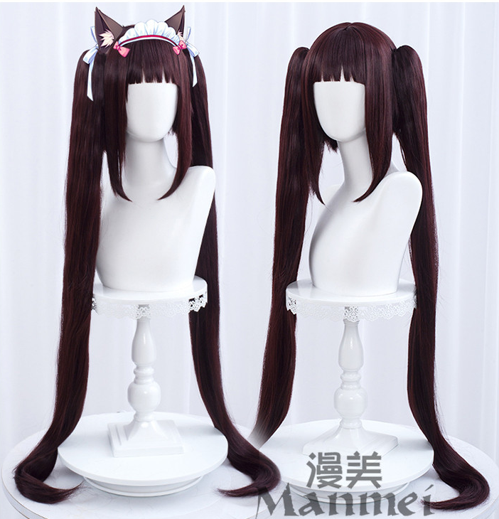 Manmei Wigs: Nekopara: Chocola Vanilla Cosplay Wigs Authentic Manmei Brand Anime Game