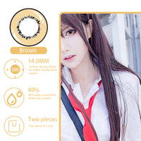 CosCon Element Harajuku 1-Year Graded Anime Doll Eye Cosplay Contact Lenses – Super Vibrant