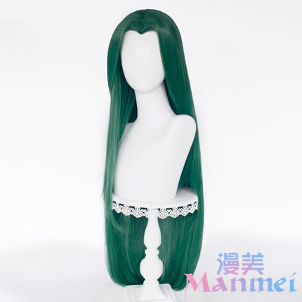 Manmei Unisex Traditional Style Middle Part Cosplay Wig with Widow's Peak – Multiple Colors