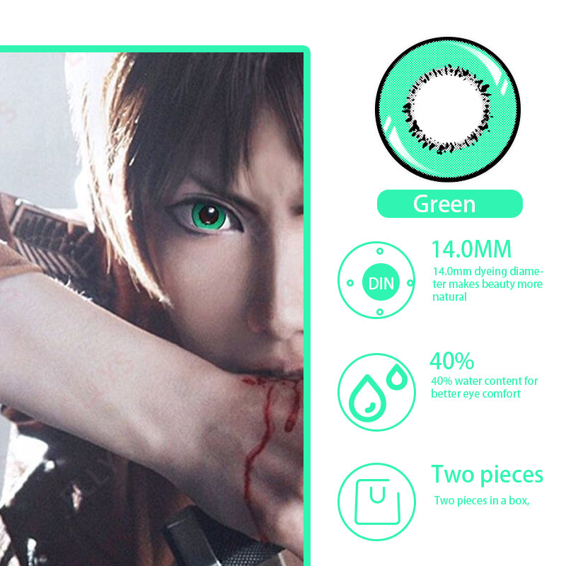 CosCon Element Harajuku 1-Year Graded Anime Doll Eye Cosplay Contact Lenses – Super Vibrant