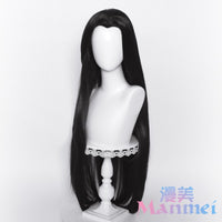Manmei Unisex Traditional Style Middle Part Cosplay Wig with Widow's Peak – Multiple Colors