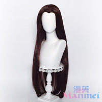 Manmei Unisex Traditional Style Middle Part Cosplay Wig with Widow's Peak – Multiple Colors