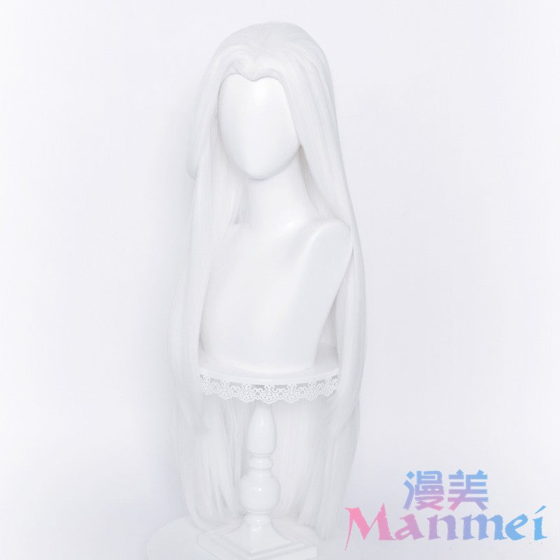 Manmei Unisex Traditional Style Middle Part Cosplay Wig with Widow's Peak – Multiple Colors