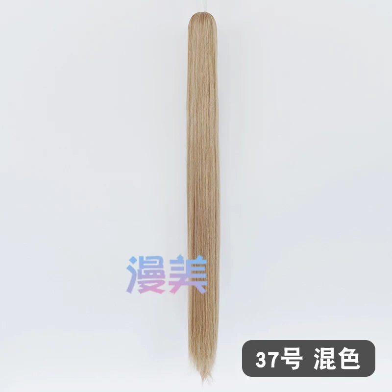 Manmei 90cm Universal Claw Clip Ponytail Cosplay Wig Extension 30+ Colors