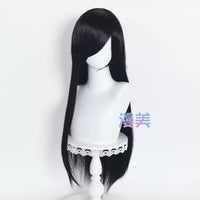 Manmei 80cm Long Straight Universal Cosplay Wig with Long Bangs