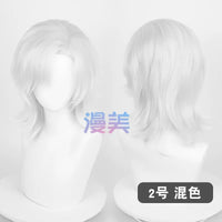 Manmei 30/40cm Side Part Teased Outward Flipped Universal Cosplay Wig