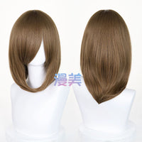 Manmei 40cm Medium Length Universal Cosplay Wig with Inward Curved Ends