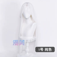 Manmei 100cm Middle Part Long Straight Universal Cosplay Wig with Silicone Scalp Top