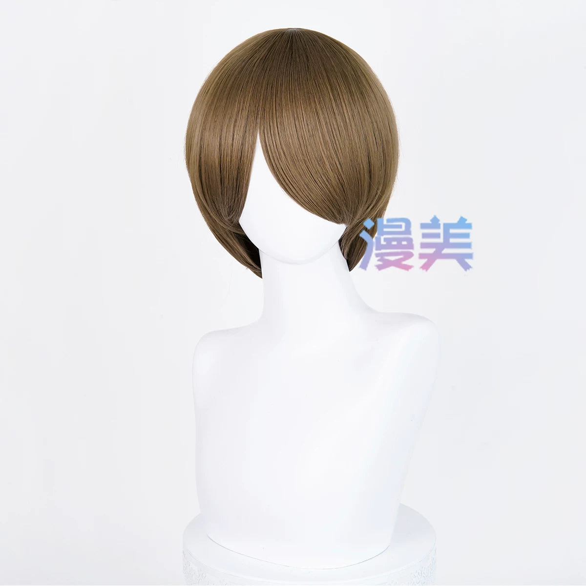 Manmei 30cm Face Framing Short Universal Cosplay Wig with Scalp Top