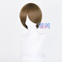 Manmei 30cm Face Framing Short Universal Cosplay Wig with Scalp Top