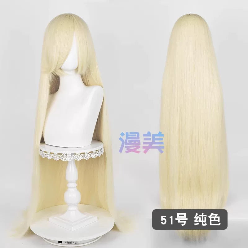 Manmei 100cm Long Straight Cosplay Wig for Anime, Costume & Character Styling