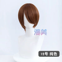 Manmei 30cm Face Framing Short Universal Cosplay Wig with Scalp Top