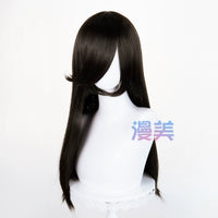 Manmei 60cm Long Straight Universal Cosplay Wig with Long Bangs