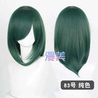 Manmei 40cm Medium Length Universal Cosplay Wig with Inward Curved Ends