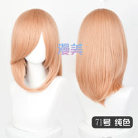 Manmei 40cm Medium Length Universal Cosplay Wig with Inward Curved Ends