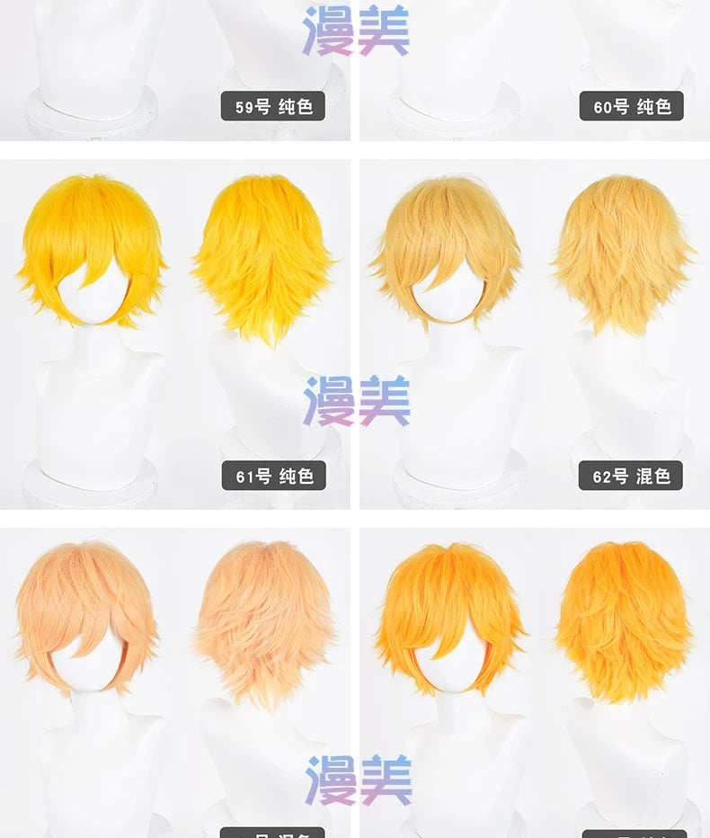 Manmei Upgraded 32cm Outward Flipped Universal Cosplay Wig Colors 1 – 72