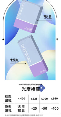 DGUGULENS Moon God Wind God Dream God 1-Day Cosplay Contact Lenses – Blue, Green & Purple