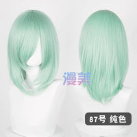 Manmei 40cm Medium Length Universal Cosplay Wig with Inward Curved Ends