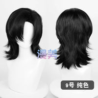 Manmei 30/40cm Side Part Teased Outward Flipped Universal Cosplay Wig