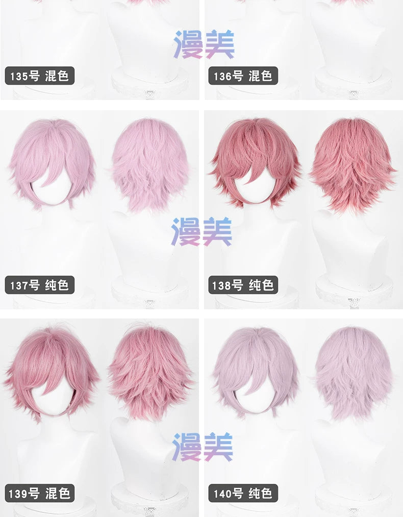 Manmei Upgraded 32cm Outward-Flipped Universal Cosplay Wig Colors 73 – 168