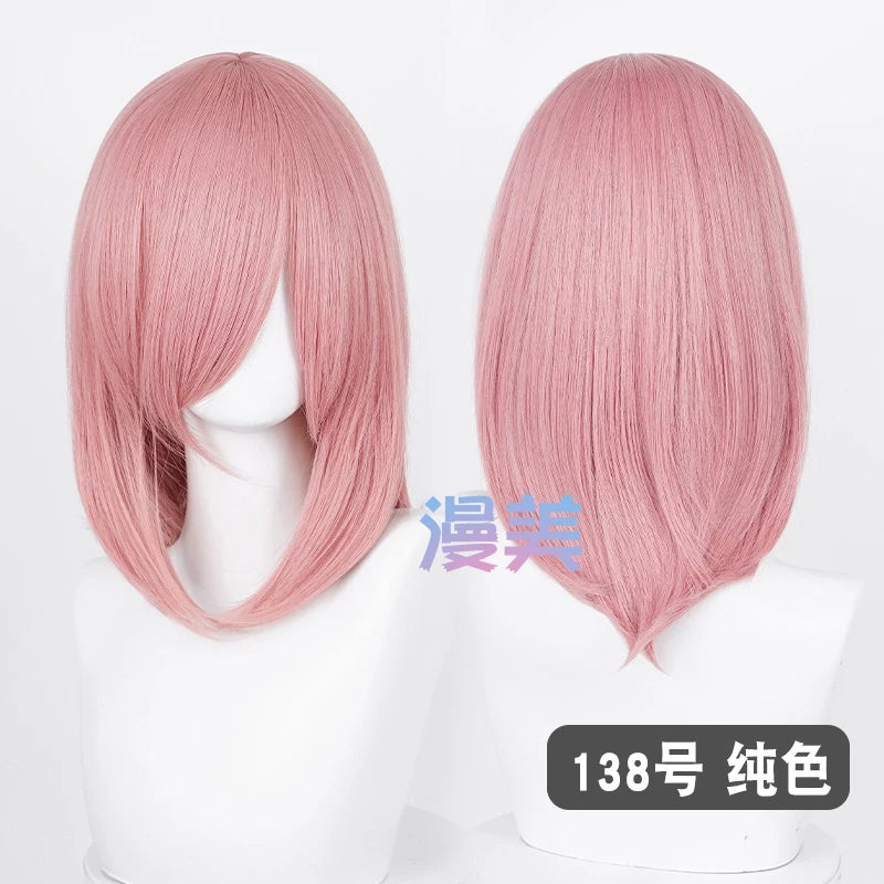Manmei 40cm Medium Length Universal Cosplay Wig with Inward Curved Ends