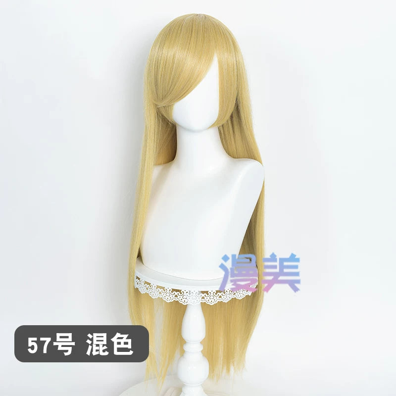 Manmei 80cm Long Straight Universal Cosplay Wig with Long Bangs