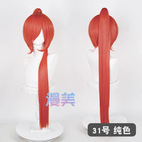 漫美万用虎口夹90cm单马尾古风cos20色可选毛娘造型练手角色假发