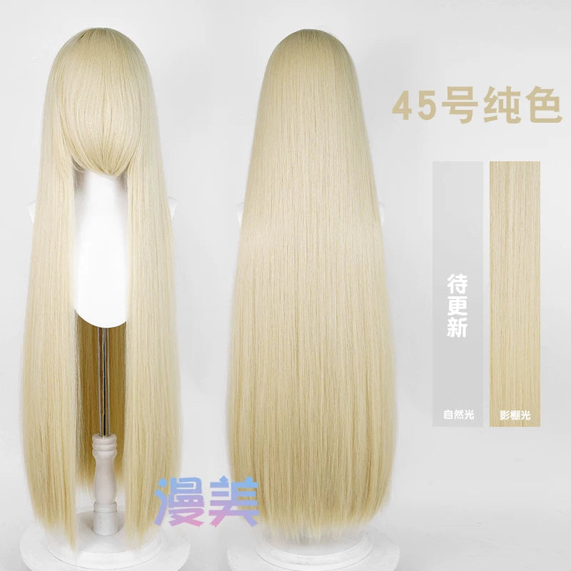 Manmei 600g Upgraded Thickened 100cm Long Straight Universal Cosplay Wig – 168 Colors