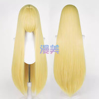 Manmei 100cm Middle Part Long Straight Universal Cosplay Wig with Large Scalp Top
