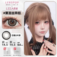 LENSPOP Golden Brown Collection 1-Day Anime Cosplay Contact Lenses