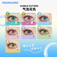 DGUGULENS Sea Island Bubble Blue Green 1-Day Anime Cosplay Contact Lenses – Mitsuri & Nezuko