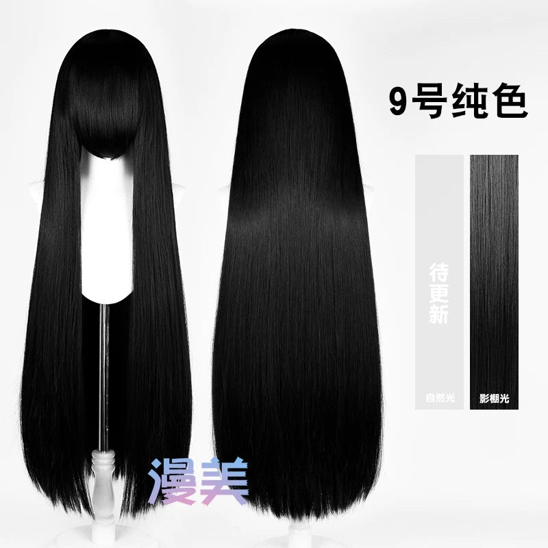 Manmei 600g Upgraded Thickened 100cm Long Straight Universal Cosplay Wig – 168 Colors