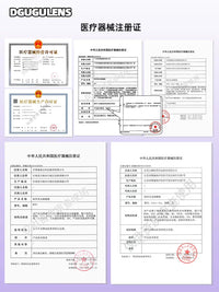 DGUGULENS Purple 1-Day Anime Cosplay Contact Lenses
