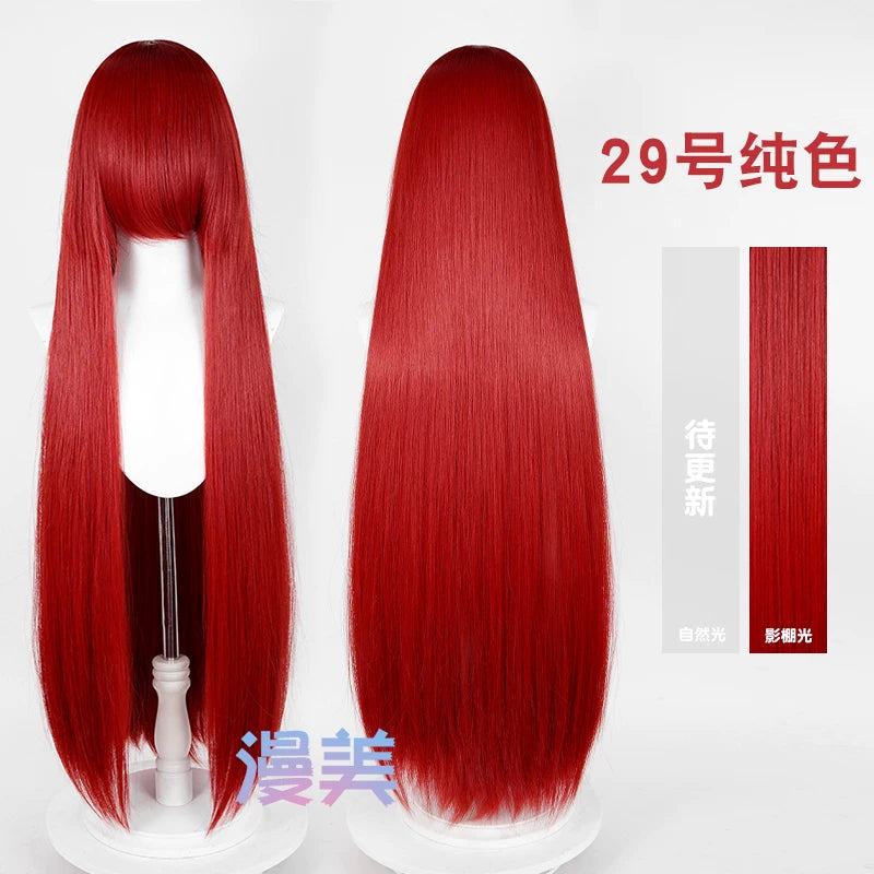 Manmei 600g Upgraded Thickened 100cm Long Straight Universal Cosplay Wig – 168 Colors