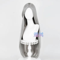 Manmei 100cm Middle Part Long Straight Universal Cosplay Wig with Silicone Scalp Top