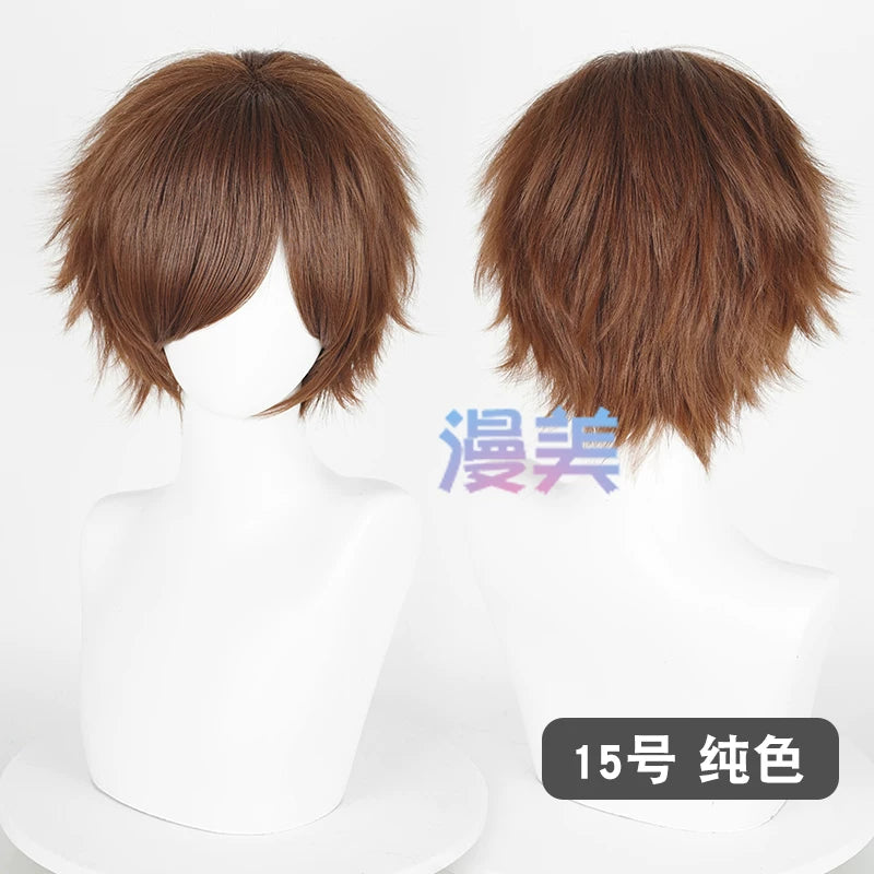 Manmei 30cm Teased Outward Flipped Short Universal Cosplay Wig