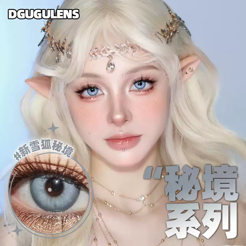 DGUGULENS Gray Collection 14.0mm 1-Day Anime Cosplay Contact Lenses