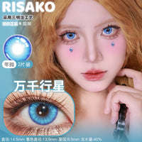 CUPID x RISAKO Blue Daily Disposable Cosplay Contact Lenses