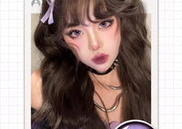 DGUGULENS Purple 1-Day Anime Cosplay Contact Lenses