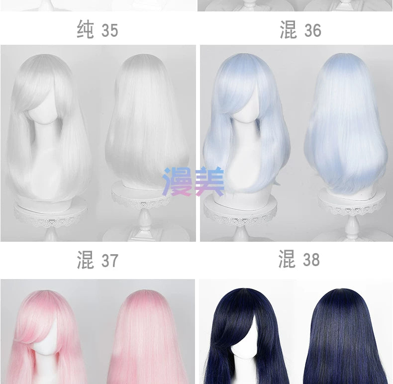Manmei 50cm Volumized Crimped Wavy Universal Cosplay Wig