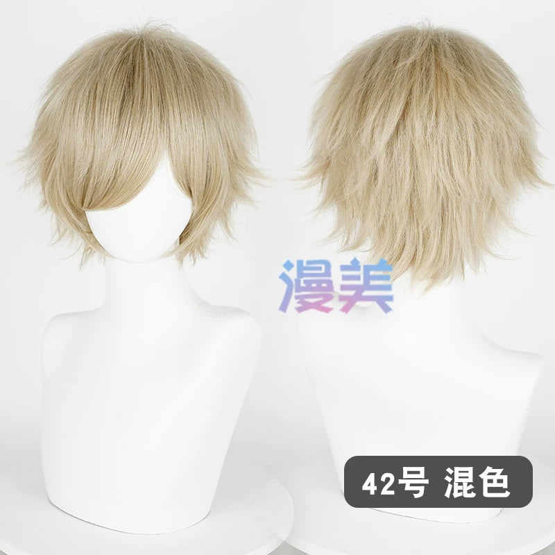 Manmei 30cm Teased Outward Flipped Short Universal Cosplay Wig